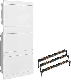 Kit Quadro Distribuição Embutir para 36 Disjuntores e 3 Barramentos Strahl