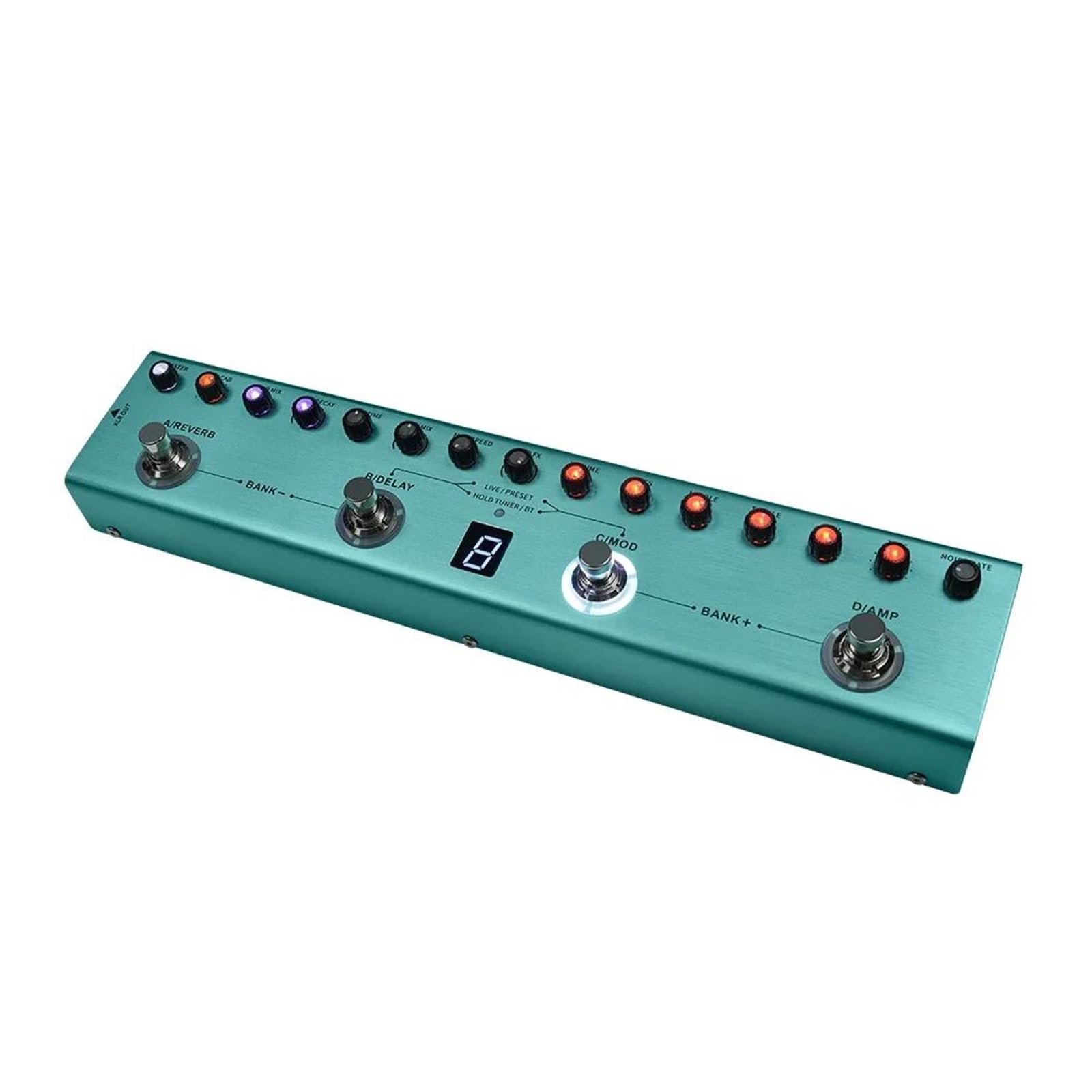 Efekty Do Gitary Elektrycznej Efekt Gitarowy Multi Effect Pedal 36 Presetów 9 Gniazd Przedwzmacniacza 3 Pasmowy Korektor