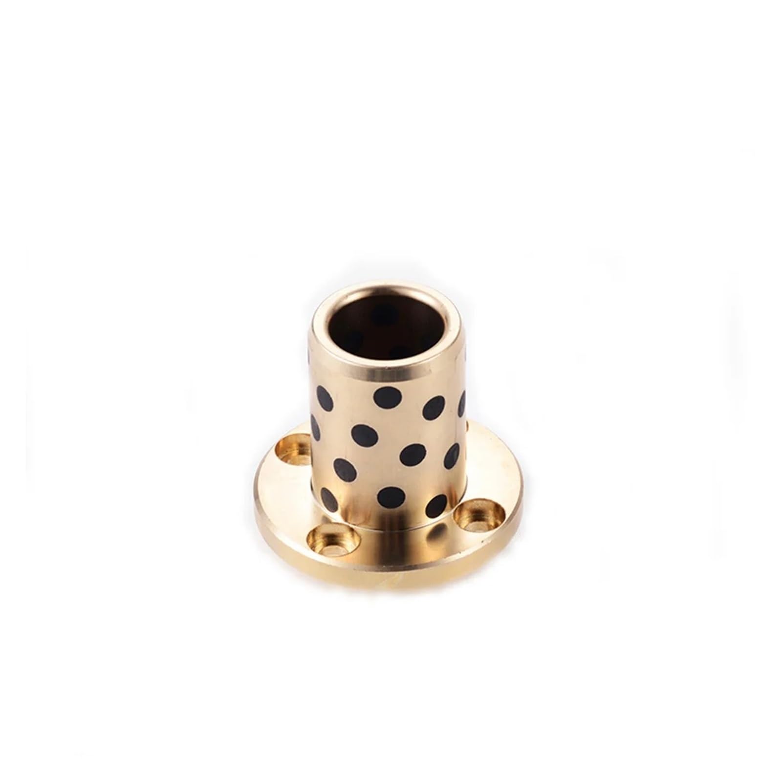 Manchon de palier, Roulement à manchon en cuivre et Graphite, diamètre intérieur MPTZ40/50mm, sans huile, bague intégrée, douille de guidage bride ronde, 1 pièce