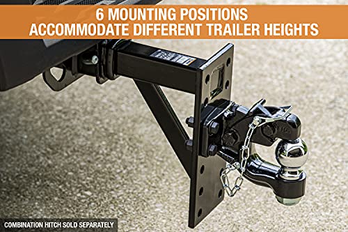 Image of Buyers Products PM812 Pintle Hook Mount 6-Position 2 Inch Receiver Black