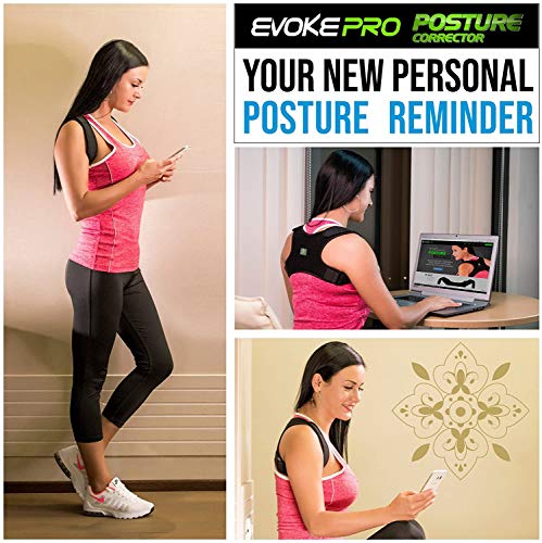 Back Posture Corrector for Women and Men - Shoulder Brace Back Posture Corrector - Upper Back Support - Back Straightener Posture Corrector - Resistance Band Included (X-Large) - Thumbnail 2