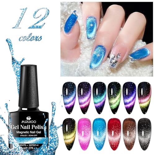 Set de Esmaltes Gel Ojo de Gato 12 Piezas miniatura 3