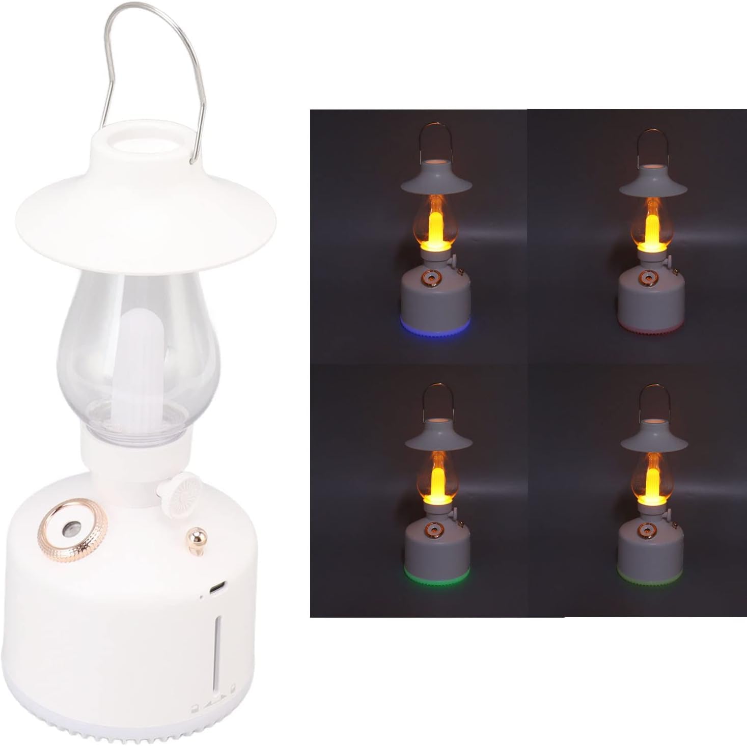 per Uso Domestico Umidificatore a Luce temporale USB Umidificazione dell'Aria Spray LED Luce Notturna Colorata Creativa
