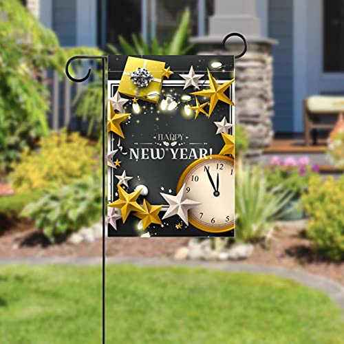 Drapeau de jardin de Noël en polyester pongé premium résistant toutes saisons