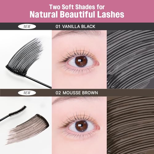 Image of CLIO Kill Lash Superproof Mascara Fine, Waterproof Fixing Mascara, Natural Defining Look, Long-Lasting & Lengthening, Clump & Smudge-Free, for Sensitive Eyes, Korean Makeup Beauty (02 Mousse Brown)