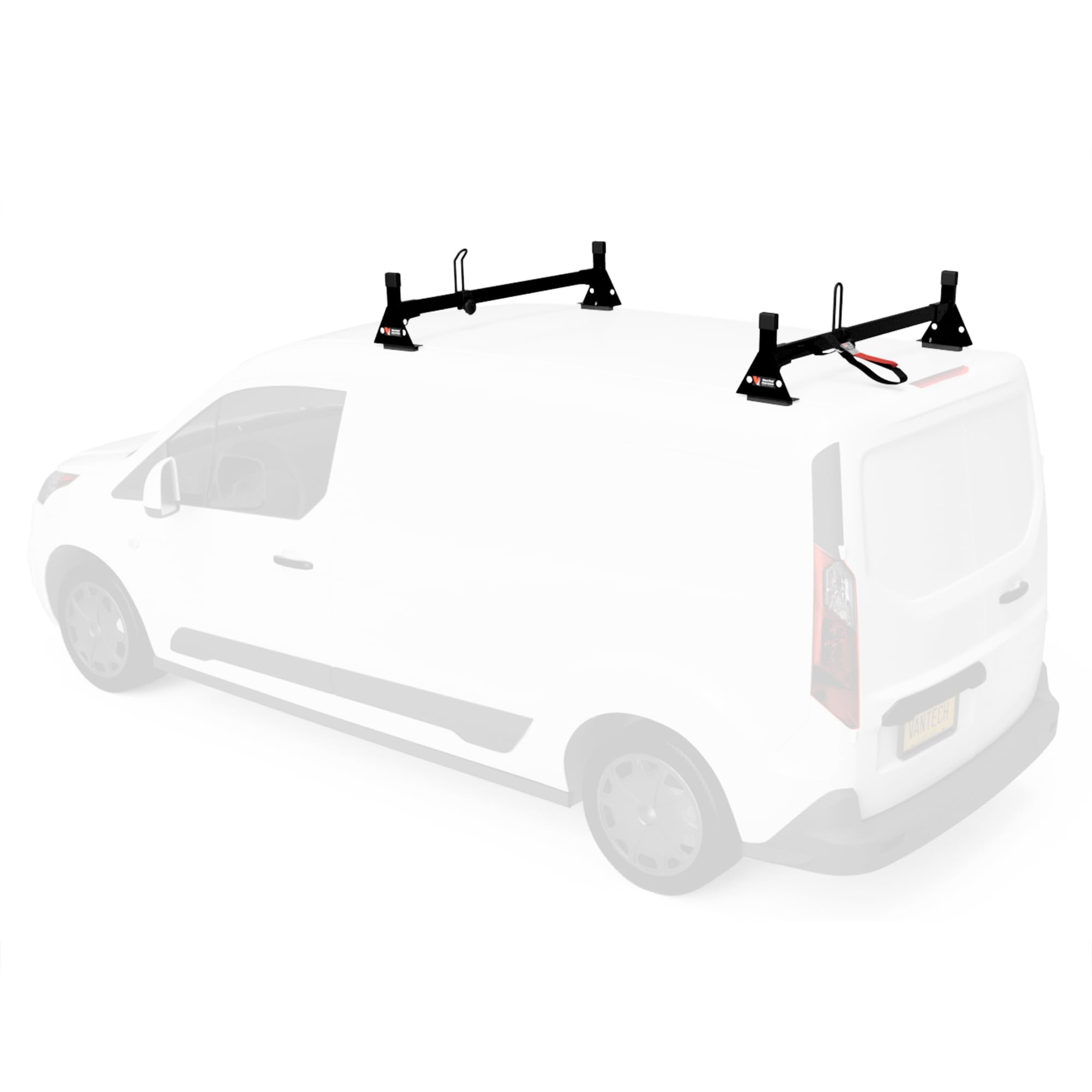 Vantech Steel H1 Low Profile 2 Bar Ladder Roof Rack