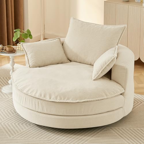 Sillón Plegable Beige miniatura 1