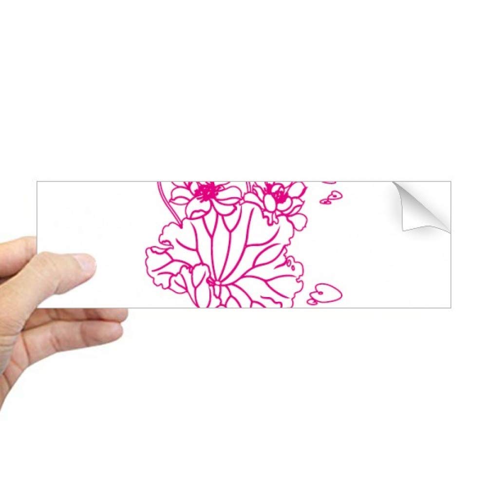 Sticker rectangulaire fenêtre feuille de lotus impression haute définition