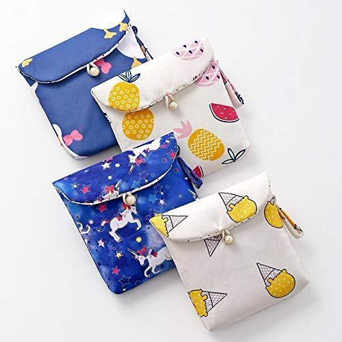 Prostuff.in Sanitary Napkin Pouch || Coin Purse Coin Pouch || Cotton pad Holder for Women;Random Design;1 Pcs 3