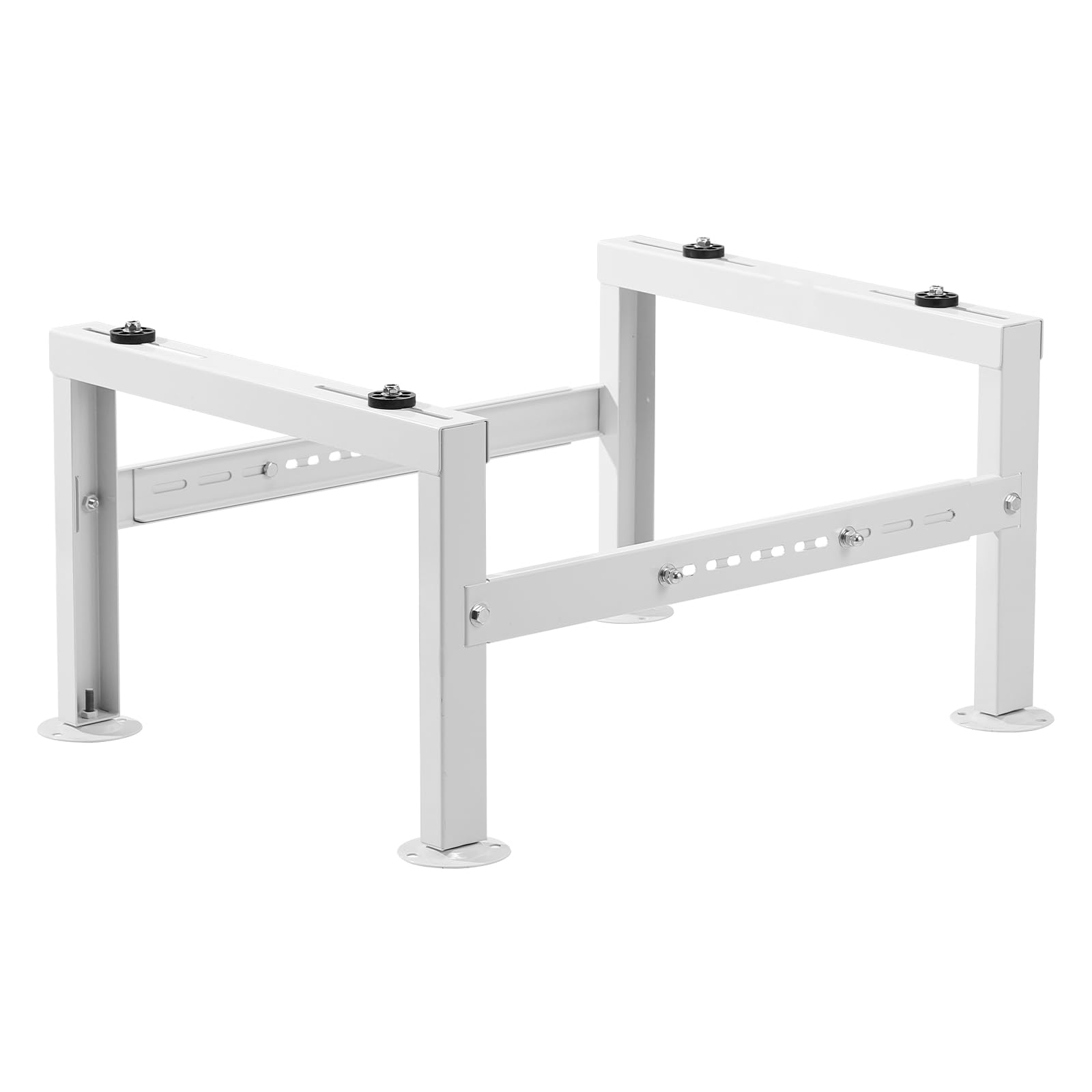 VEVOR Mini Split Ground Stand, Adjustable Anti-Vibration Mini Split Stand for 9000-60000 BTU Ductless Air Conditioner Heat Pump, Heavy Duty AC Base Bracket Floor Mount w/ 350kg Max. Load Capacity