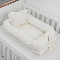 Ninho Redutor de Berço Moisés para Bebê Menino e Menina Comfort Clean Pérola