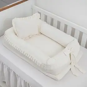 Ninho Redutor de Berço Moisés para Bebê Menino e Menina Comfort Clean Pérola