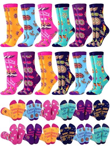 Jecery Colorful Crew Socks