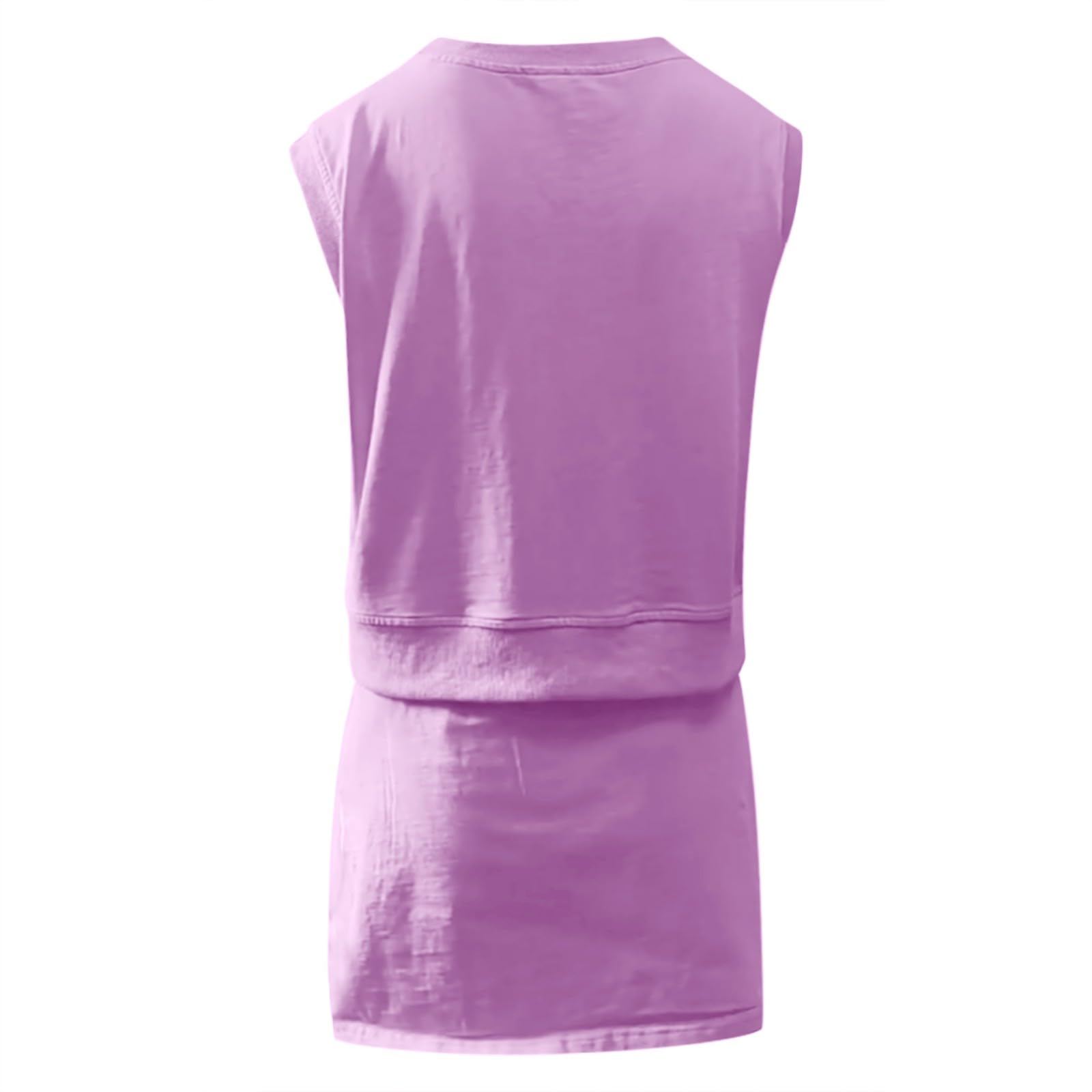 Set di gilet e pantaloncini da donna Set skort da donna top senza maniche e gonna inferiore canotta set pantaloncini integrati traspirante abbigliamento sportivo due pezzi tute da tennis felpa skorts
