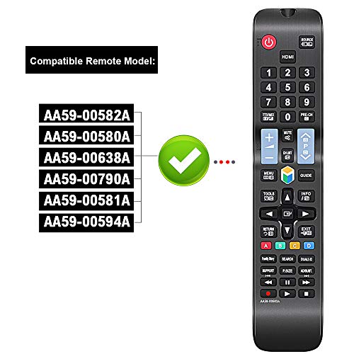Gvirtue Aa59-00582A Remote Control Compatible Replacement For Samsung Un32Eh4500 Un46Es6100F Un32Eh5300 Un40Eh5300F Un40Es6100F Un46Eh5300F #TOP2