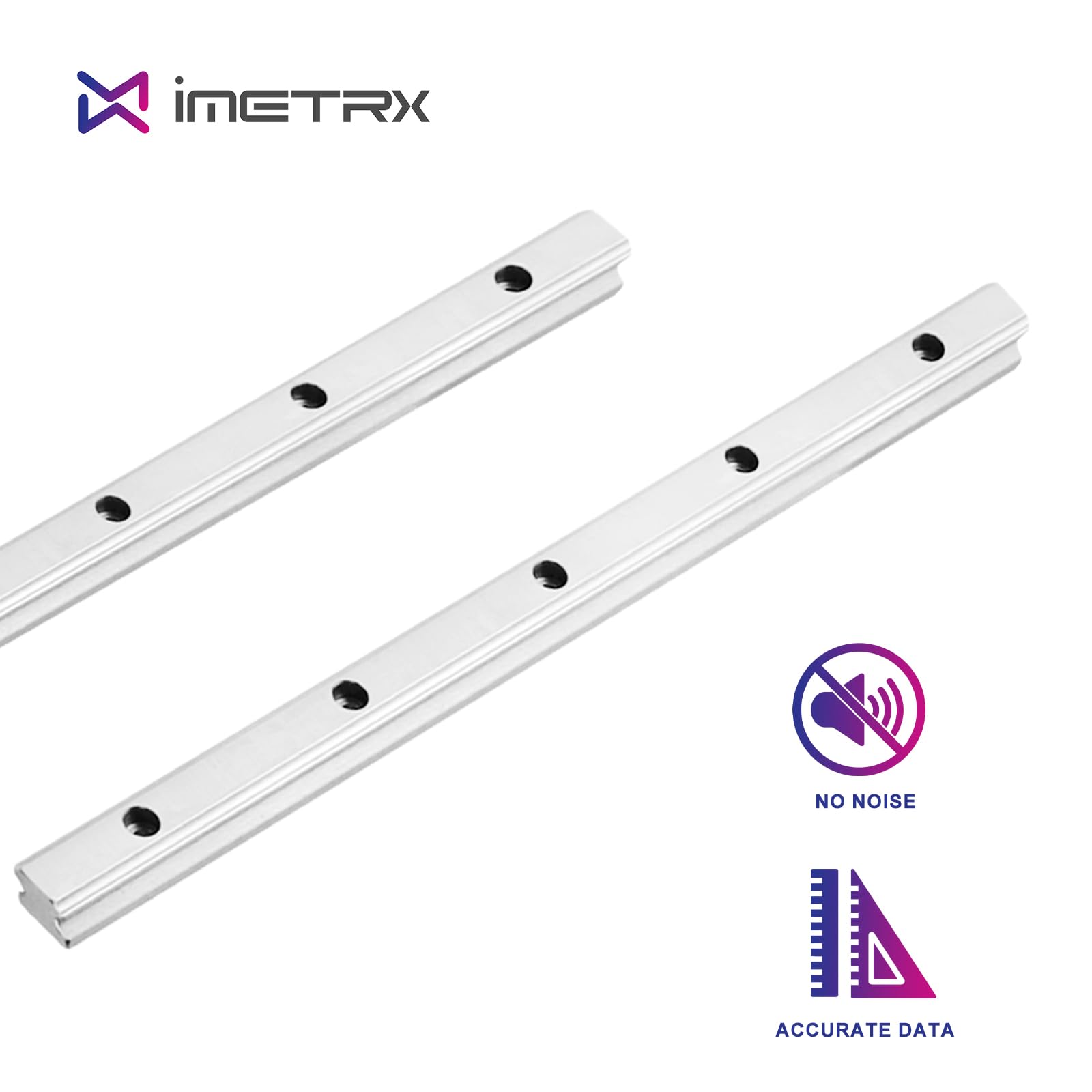HGR20 Linearführung Linearschiene 2 Stück 800mm mit 4 Stück Hohe Präzision HGH20CA Linearlager Lagerblock für 3D Drucker, CNC-Maschinen (Linear Rail HGR20 800mm)