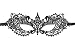 AbbyLexi Women's Pretty Lace Masquerade Halloween Party Eye Mask, Black