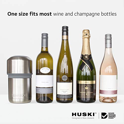 Huski Wine Cooler | Premium Iceless Wine Chiller | Keeps Wine Cold up to 6 Hours | Award Winning Design | New Wine Accessory | Fits Some Champagne Bottles | Perfect Gift for Wine Lovers (Rosé) - Thumbnail 2
