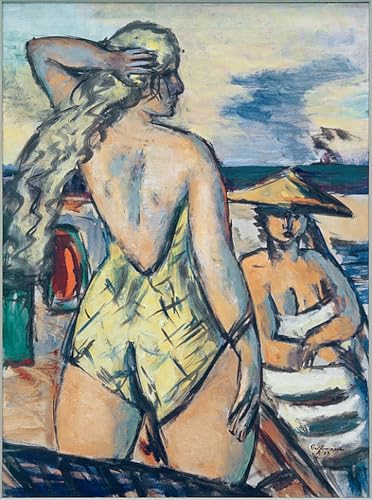 Art mural Max Beckmann : affiche vintage fille pour une ambiance poétique