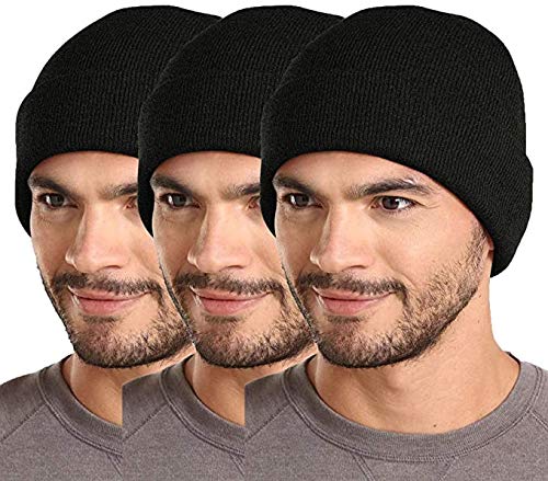 digital shopee Stylish Winter Woolen Knitted Soft and Free Hair Itch Beanie Cap of Men's and Women- (Free Size, Dark Grey-picture-15