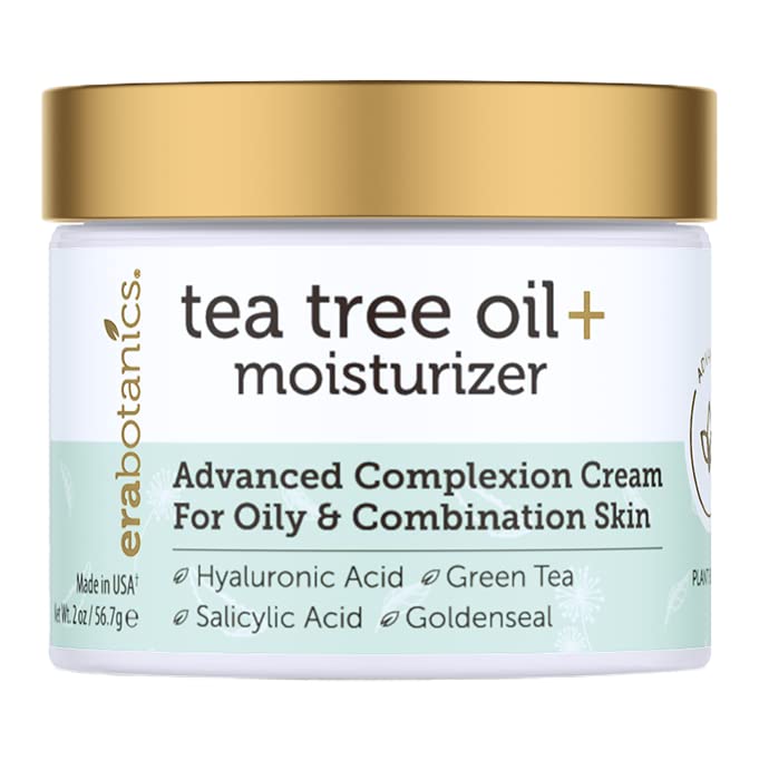 Buy Era Organics Tea Tree Oil Face Cream For Oily, Acne Prone Skin
