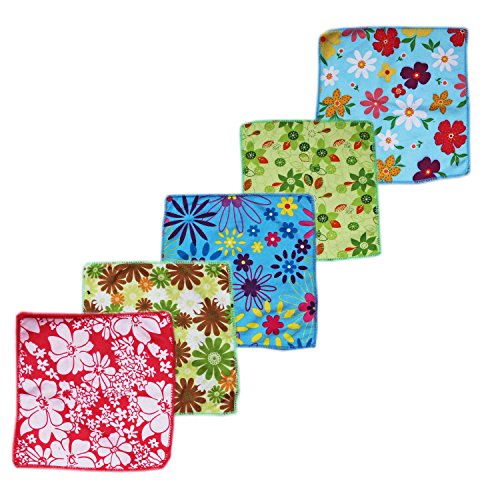 Image of Very Soft Cotton Face Hanky Towel (Set of 10, Multicolour)