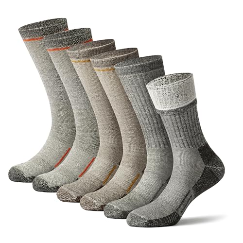 ACUSHLA Calcetines Térmicos de Lana Merino para Hombre (3 Pares)