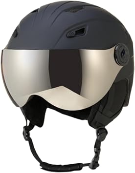 Tachiuwa Ski Helmet, Snow Sports Helmet, Anti-Fog Ski Goggles, Comfortable and Impact-Resistant Snowboard Helmet with Integrated Visor