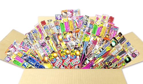 たくさん遊べる花火400本以上! オリジナル詰め合わせセット (花火セット)