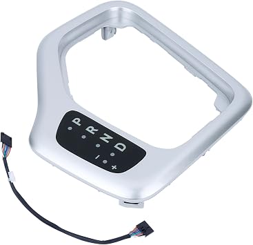 Shifter Bezel with Harness KitSilver.Replaces Part # 601-402,5YD27XSAAA,68413957AA.Upgrade Transmission Bezel With Harness.Fit for Jeep Cherokee 2014-2018.
