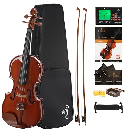 Cecilio 3/4 Solidwood Violin Beginner Kit
