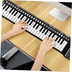 TOYANDONA 49 rouleau de piano clavier électrique piano pliant piano pour enfants piano portable clavier portable piano électronique roulé à la main piano roulé à la main Gel de silice Black - Les Beatles, Paul McCartney, John Lennon, RIngo Starr, George Harrison TOYANDONA 49 rouleau de piano clavier électrique piano pliant piano pour enfants piano portable clavier portable piano électronique roulé à la main piano roulé à la main Gel de silice Black – Image 6