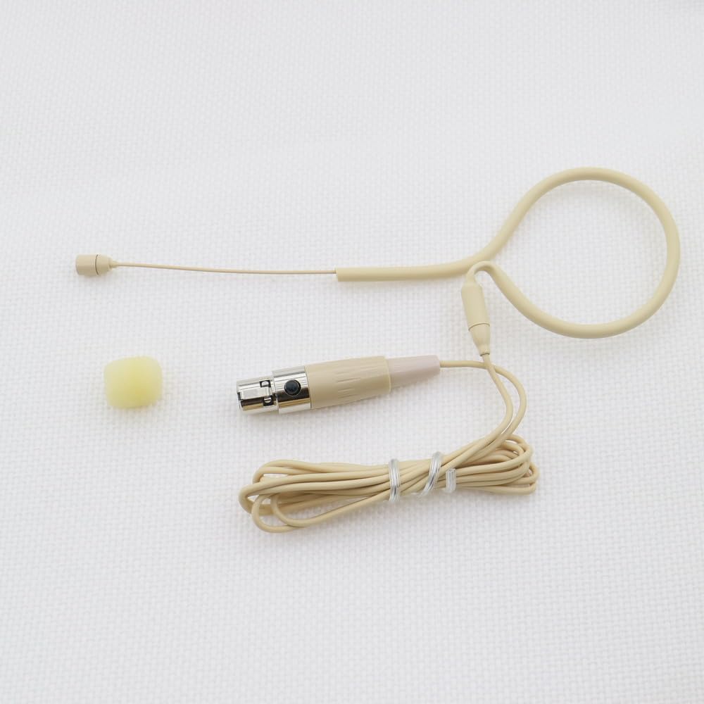 Beige Earset Hanging Headset Face Microphone for Shure ULX SLX UR1 BLX SVX UR4D UR4S U1 Wirelss BodyPack Mini TA4F 4Pin