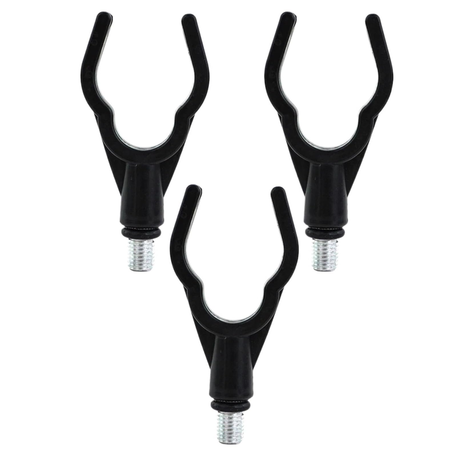 Zovloer 6 Pieces Carp Fishing Rod Rest Head for Bank Sticks Buzz Bar - Durable Rod Holder Accessories