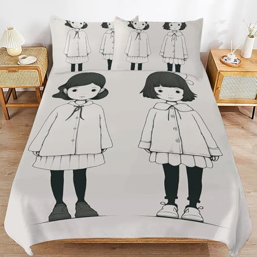 Parure de lit 3 pièces de qualité supérieure en microfibre tissée fine - 7