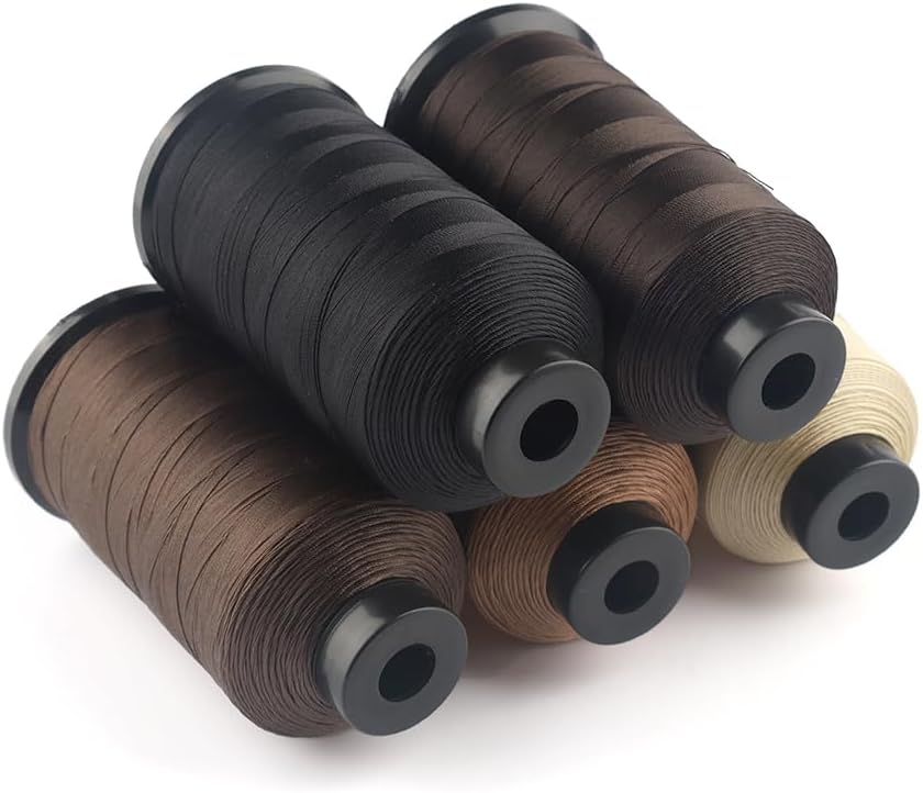 Nylon Bonding Thread for Hair Extension 1500 Yards Sewing Weaving Threads Lace Front Wig Hair Extension Sewing Threads Weft Extension Tool