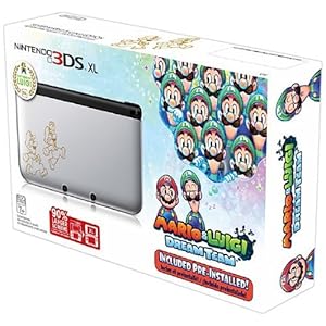 Nintendo 3DS XL – Silver Mario & Luigi Dream Team Limited Edition (Renewed)