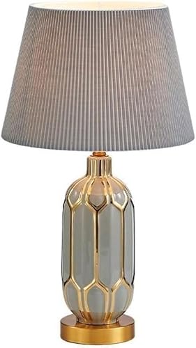 DFAEEKIYO Desk Lamp Bedside Table Modern Living Room Study Decoration Retro Bedroom Simple Ceramic