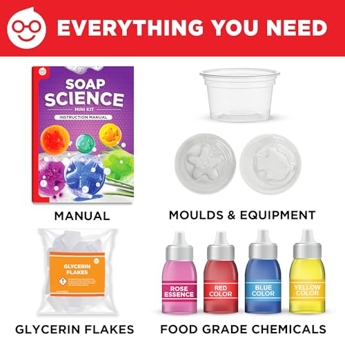 Image of Einstein Box Return Gift for Kids Age 6-12 Years | Fun DIY Science Soap Making Kit with Fish and Star Scented Soaps for Kids