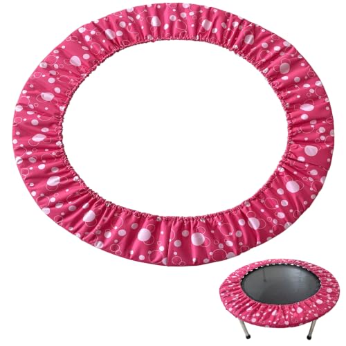 XATAMIO Mini Trampoline Spring Cover, Rose Bubble, 36 Inch-6Hole