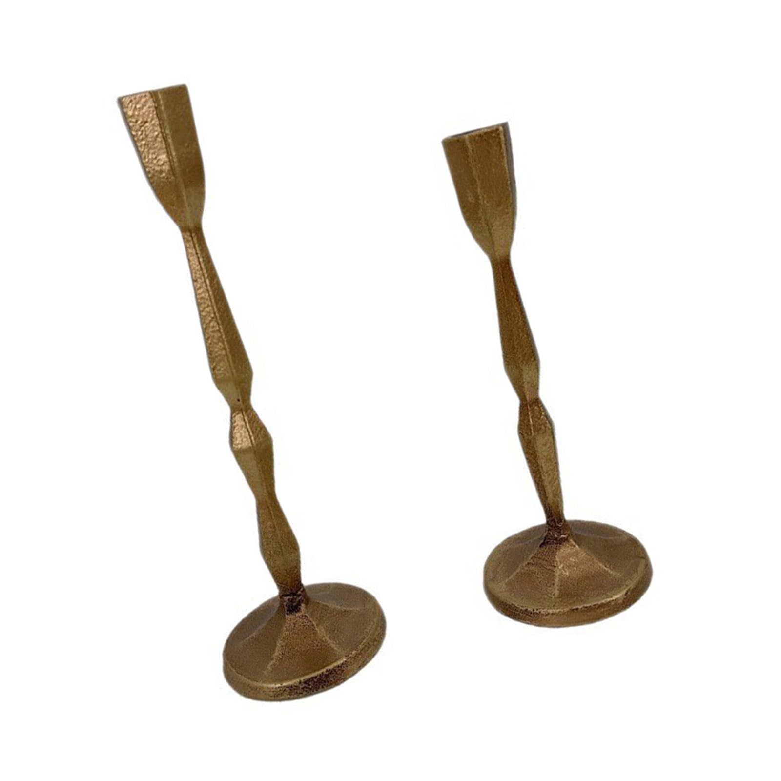 Whoasyst Tapered Holders Metal Iron Holders, Candlestick for Table Decoration, Holiday, Wedding, Housewarming Iron Taper
