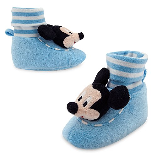 Disney Baby Mickey Mouse Plush Slippers 18-24 Months Blue