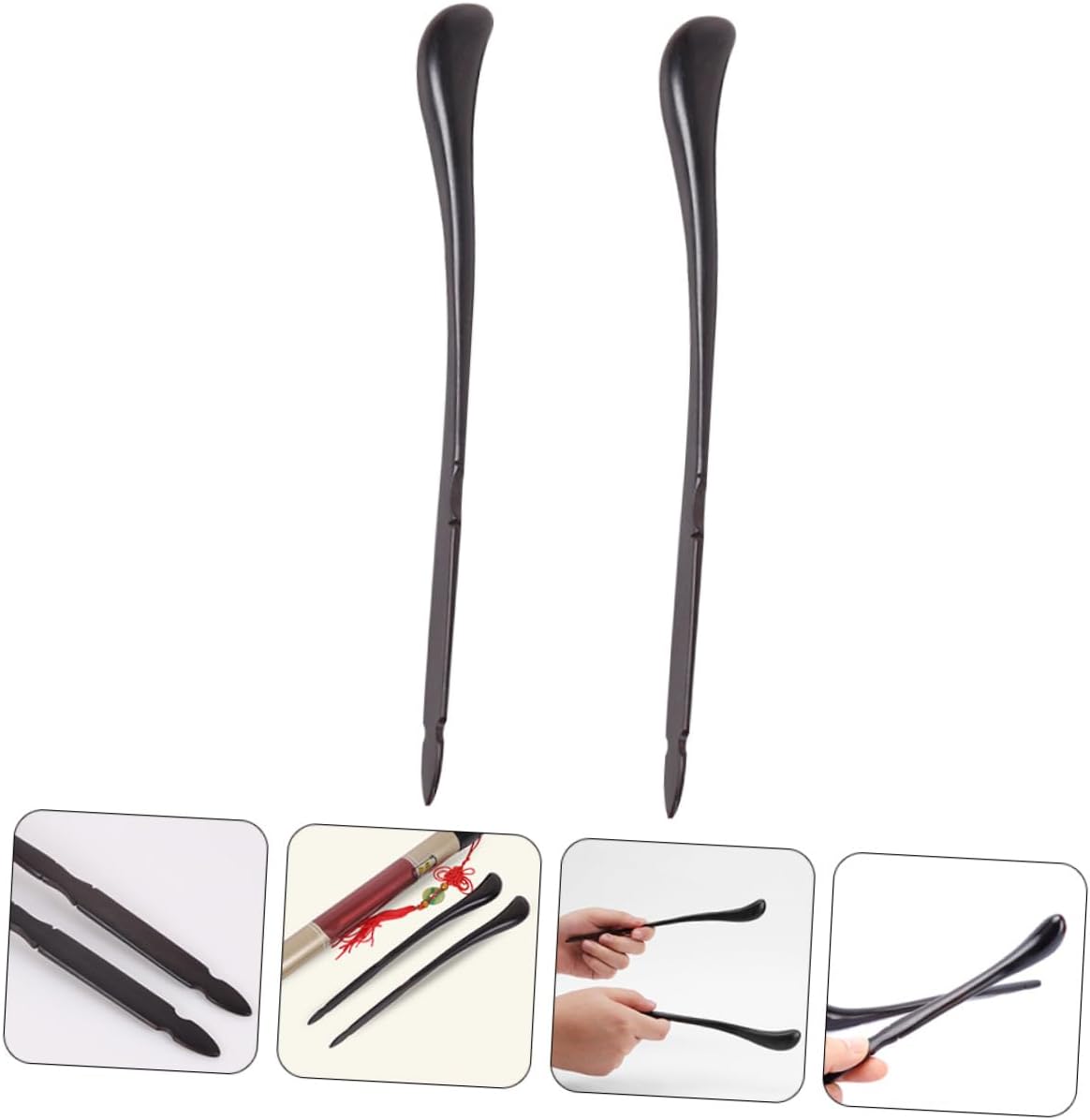 2pairs Yangqin Mallets Premium Hammers for Chinese Dulcimer Practice Bird-type Design and Lightweight Replacement Accessory for Musicians