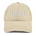 Hogue WS LLC SKOL Hat (Embroidered Distressed Dad Cap) Khaki