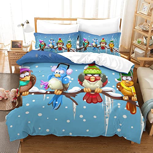Ensemble de literie housse de couette imprimée animal art print 3D fermeture éclair 220x240