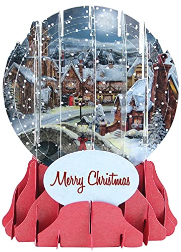 Up With Paper Pop-Up Holiday Snow Globe Greeting Card - Midnight Village Up With Paper Pop-Up Holiday Snow Globe Greeting Card - Midnight Village