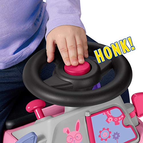 Radio Flyer Creativity Car, for Toddlers 1-3, 3-in-1 Push Walker Ride On Rocket with 17 Sensory Activities, Anti-Tip Feature, Under-Seat Storage, Horn and Gears, 42 lb Capacity, Toddler Ride On Toys by Radio Flyer - Image 5