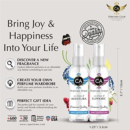 CA Perfume Eco Refill Impression of Aqua Di Giorgi Profumo For Men EDP Perfume Concentrated Long Lasting Eau de Parfum Spray Refillable Atomizer Bottle 2 Fl Oz/60ml-X1 - 3