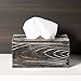 MyGift Decorative Rustic Torched Wood Tissue Box Holder, Bathroom Rectangle Tissue Box Cover