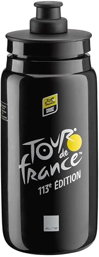 ELITE Fly Tour de France 2026 Water Bottle – Black Map Edition – Ultra-Lightweig